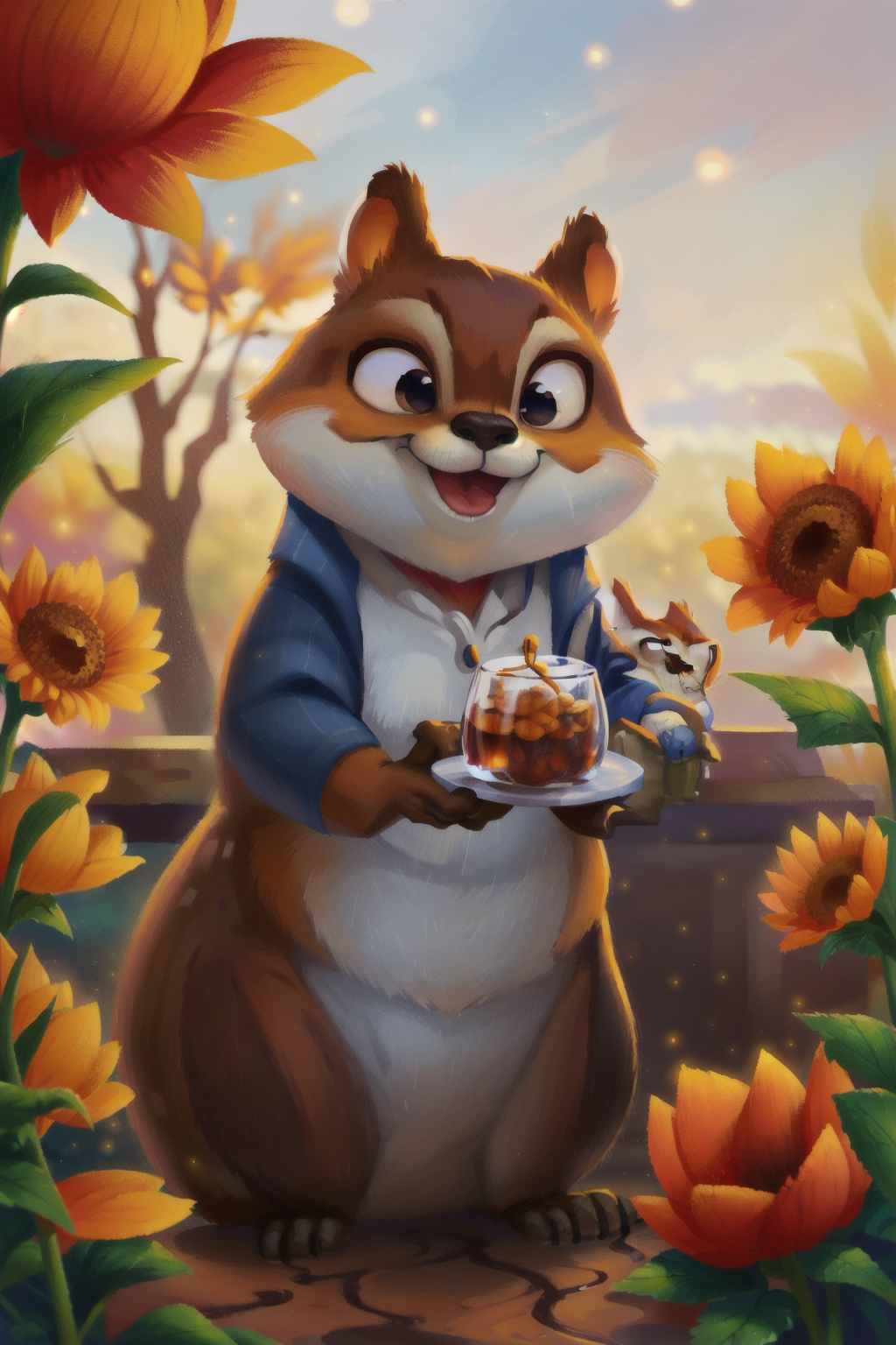 00052-3671077039-a bartender Chipmunk behind a counter, Sunflower Field at Dusk.png